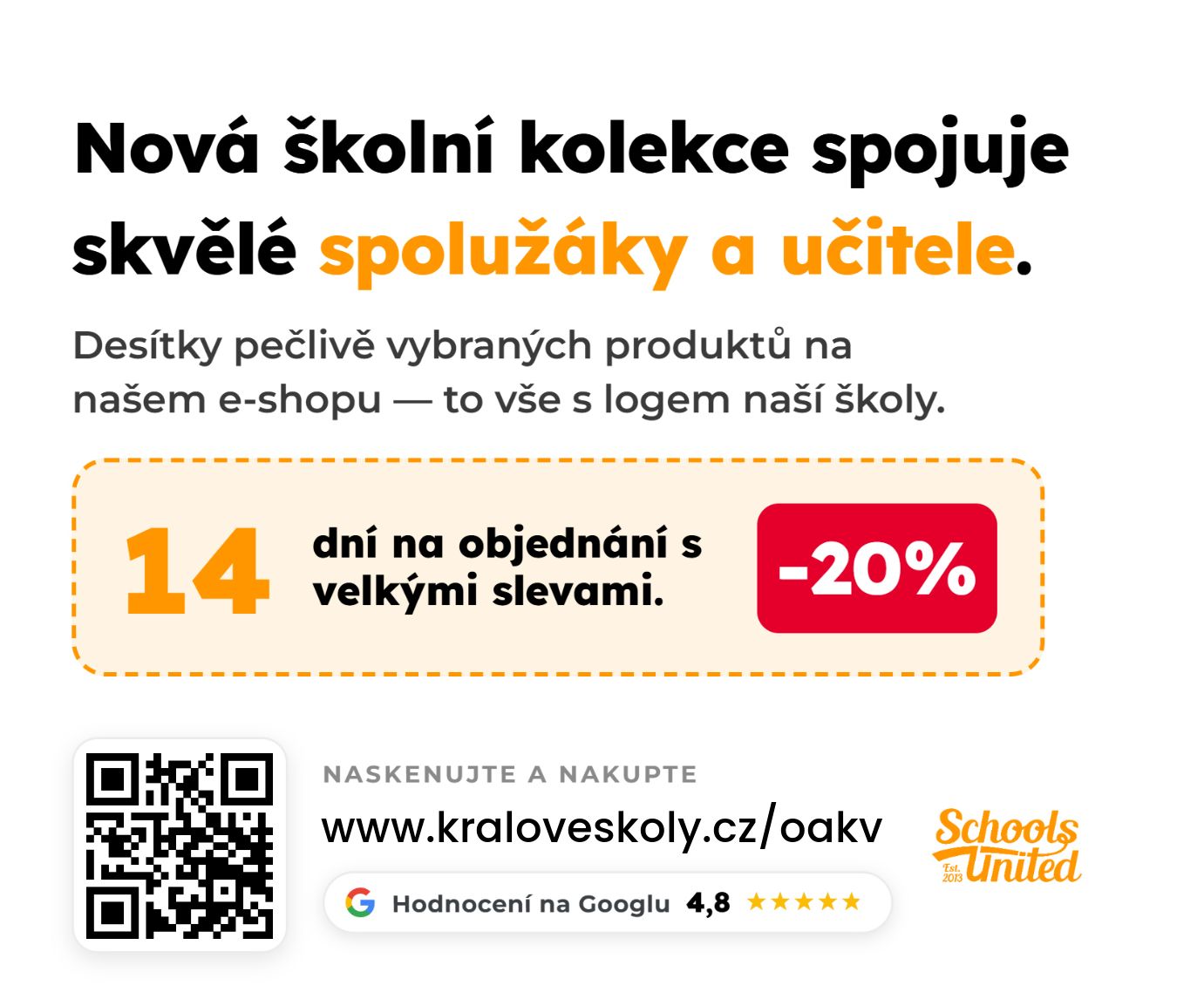 E-shop – předměty a oblečení s logem školy